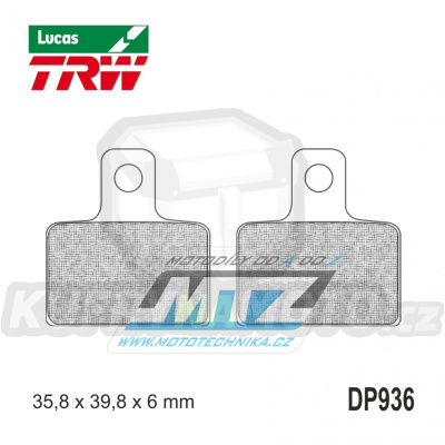 Destičky brzdové DP936-LU TRW Lucas MCB767 - směs Allround