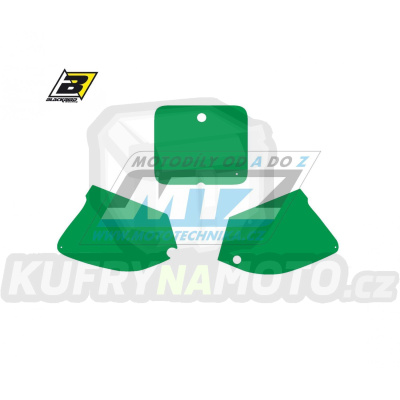 Polepy číslových tabulek (vystřižené) - Suzuki RM125+RM250 / 94-95 - barva zelená