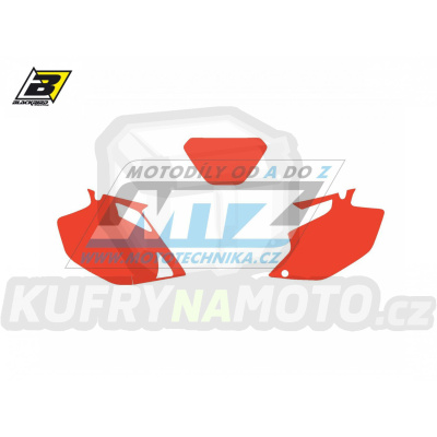 Polepy číslových tabulek (vystřižené) - Yamaha WRF250 + WRF450 / 05-06 - barva červená