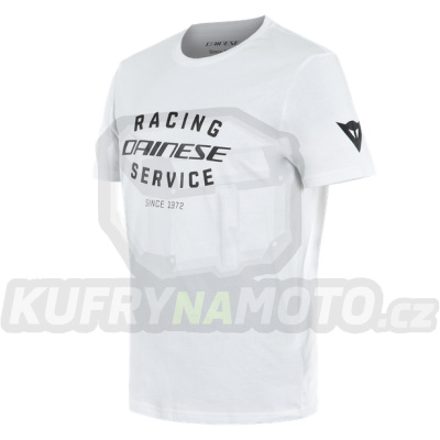 Triko DAINESE RACING SERVICE bílo/černé