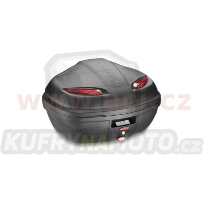 MONOLOCK TopCase - 47l, KAPPA (černý, červené odrazky, kompozit)