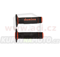gripy A020 (offroad) délka 118 mm, DOMINO (černo-oranžové)