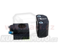 sada na zvýšení řídítek + 25 mm (průměr 22 > 28,6 mm) vč. šroubů, RTECH (černá)