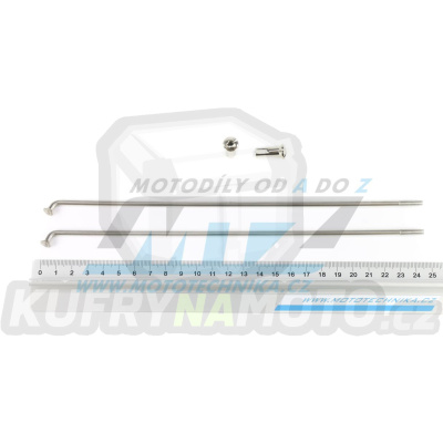 Drát/Špice nerezové do kola + Niple 21&quot; - Yamaha XT500 / 86-89 + XT600 / 84-89 + XT600Z / 88-90 + XT600Z Ténéré / 88-90 + XTZ660 / 91-96