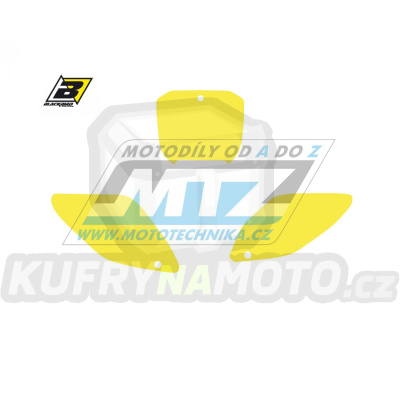 Polepy číslových tabulek (vystřižené) - Honda CRF450 / 02-03 - barva žlutá