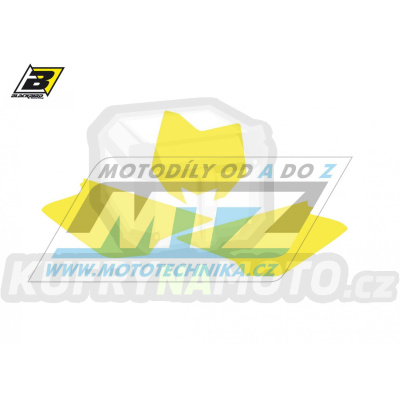 Polepy číslových tabulek (vystřižené) - Husqvarna CR125+CR250 / 05 - barva žlutá