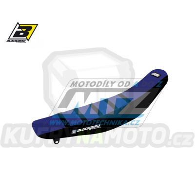 Sedlo kompletní Yamaha YZ125+YZ250 / 02-21 + WR125+WR250 / 16-21 - barva modro-černá - typ potahu ZEBRA - standardní výška