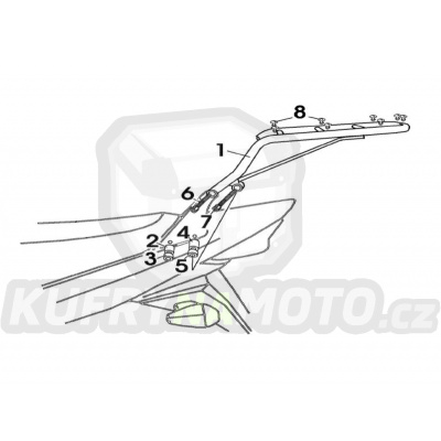 Nosič držák kufru Fehling Suzuki GSF 1200 Bandit (WVA9) 2001 – 2005 Fehling 6964 TT - FKM583