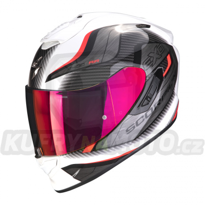 Moto přilba SCORPION EXO-1400 EVO AIR ATTUNE bílo/červená