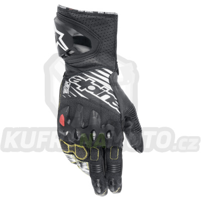 rukavice GP TECH 2, ALPINESTARS (černá/bílá) 2024