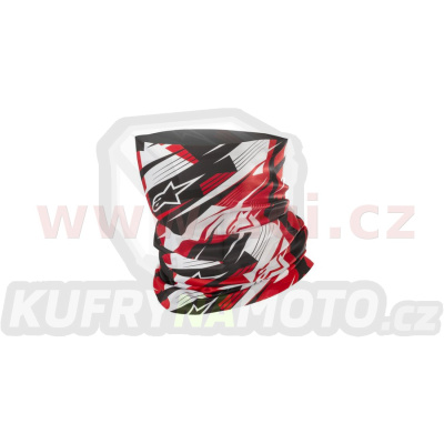 nákrčník BLURRED NECK TUBE, ALPINESTARS (černá/bílá/červená)