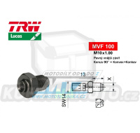 Koncovka brzdové hadice TRW VarioFlex MVF100 (šroubení vnější závit M10x1 pevné) - barva titan