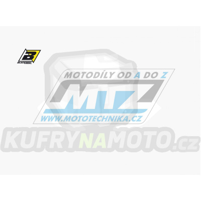 Polepy číslových tabulek (vystřižené) - KTM 50SX / 16-23 - barva bílá