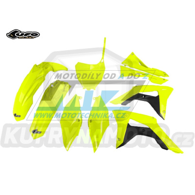 Sada plastů Honda CRF250R / 18-21 + CRF450R / 17-20 - barva FLUO žlutá (neon žlutá)
