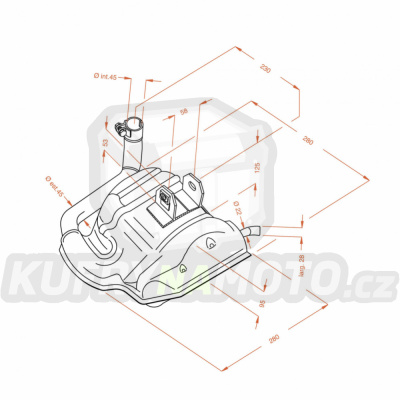 Výfuk Leo Vince Vespa 200 PE všechny r.v. SITOPLUS LVKN949-0259