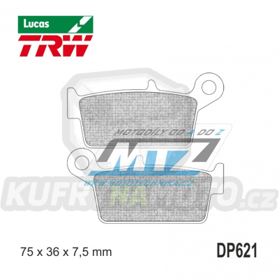 Destičky brzdové DP621-LU TRW Lucas MCB621 - směs Allround