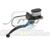 Pumpa hydraulická pravá / brzdová pumpa - univerzální použití - se spínačem a dlouhou páčkou - průměr pístku 9,5mm
