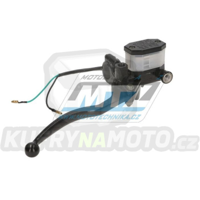 Pumpa hydraulická pravá / brzdová pumpa - univerzální použití - se spínačem a dlouhou páčkou - průměr pístku 9,5mm