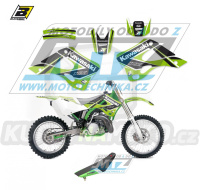 Polepy s potahem sedla (sada polepů a potah sedla Dream) - Kawasaki KX125+KX250 / 99-02 - typ polepů Dream4