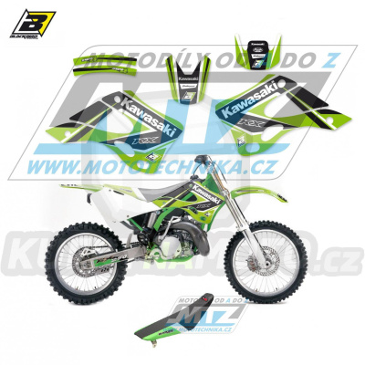 Polepy s potahem sedla (sada polepů a potah sedla Dream) - Kawasaki KX125+KX250 / 99-02 - typ polepů Dream4