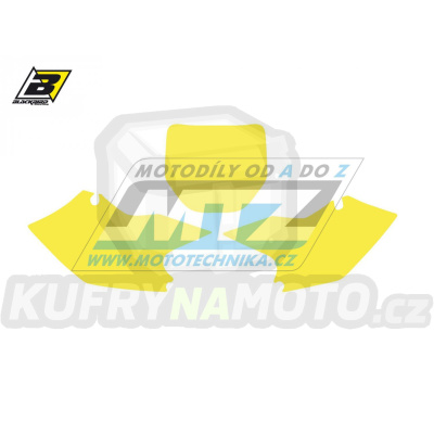 Polepy číslových tabulek (vystřižené) - Kawasaki KXF250 / 04-05 - barva žlutá
