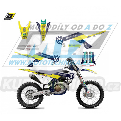 Polepy na motocykl (sada polepů Graphics) Husqvarna FC250+FC350+FC450 + TC125+TC250 / 23 - typ polepů Replica Husqvarna Trophy