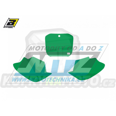 Polepy číslových tabulek (vystřižené) - TM MX / 03 - barva zelená