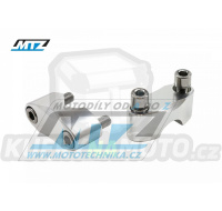 Horní díl klemy řidítek - pro řidítka 22,2mm (hlavní šroub - 12mm) - barva stříbrná
