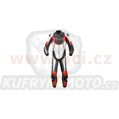 dvoudílná kombinéza SPORT WARRIOR TOURING, SPIDI (černá/bílá/červená fluo)