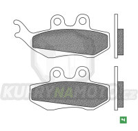 brzdové destičky, NEWFREN (směs SCOOTER ELITE ORGANIC) 2 ks v balení
