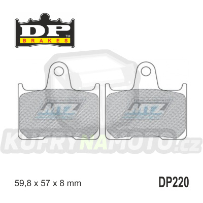 Destičky brzdové DP220 - DP BRAKES směs Premium Sinter OEM