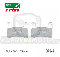 Destičky brzdové DP947-LUSV TRW Lucas MCB752SV - směs Sinter Road