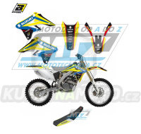 Polepy s potahem sedla (sada polepů a potah sedla Dream) - Suzuki RMZ250 / 07-09 - typ polepů Dream4