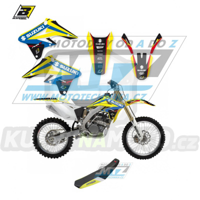 Polepy s potahem sedla (sada polepů a potah sedla Dream) - Suzuki RMZ250 / 07-09 - typ polepů Dream4