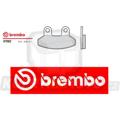 Brzdové destičky Brembo LAVERDA PHOENIX 125 r.v. Od 01 -  směs Originál Přední