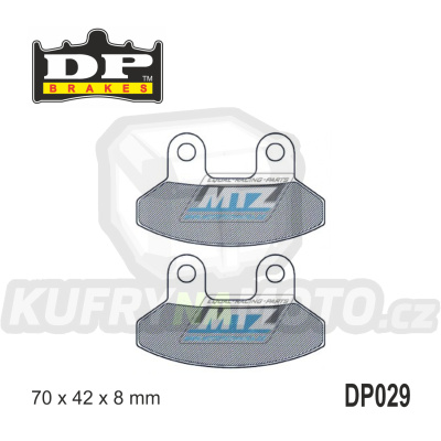 Destičky brzdové DP029 DP Brakes - směs Premium OEM Sinter