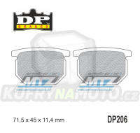Destičky brzdové DP206 - DP BRAKES směs Premium Sinter OEM