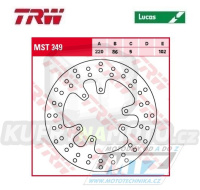 Kotouč brzdový TRW MST349 (220/86/6D) - Yamaha XT600 / 87-90+XT600E+XTZ600Tenere / 87-98