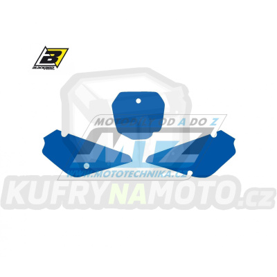 Polepy číslových tabulek (vystřižené) - Suzuki RM85 / 02-23 - barva modrá