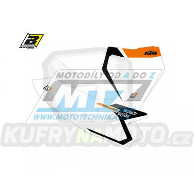 Polepy číslových tabulek (vystřižené) - KTM SX+SXF / 23 - typ polepů Dream4
