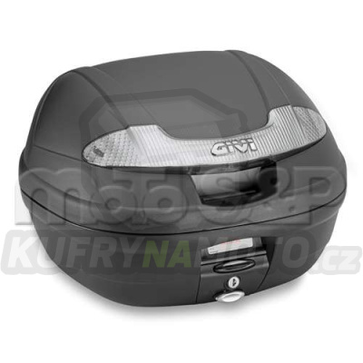 E 340NT TECH Vision kufr GIVI černý s čirými odrazkami (Monolock s vlastní plotnou), objem 34 ltr.