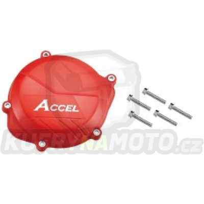 ACCEL kryt krytu spojky (plastový) HONDA CRF450R '09-'17 barva červený