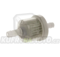 palivový filtr s papírovou vložkou, Q-TECH (pro vnitřní průměr hadice 5-6 mm)