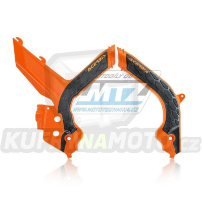 Kryty rámu KTM 150EXC+250EXC+300EXC + 250EXCF+350EXCF+450EXC+500EXC / 20-23 - barva oranžovo-černá