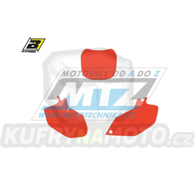 Polepy číslových tabulek (vystřižené) - Yamaha YZF250+YZF450 / 03-05 - barva červená