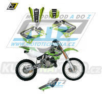 Polepy s potahem sedla (sada polepů a potah sedla Dream) - Kawasaki KX85 / 01-13 - typ polepů Dream4