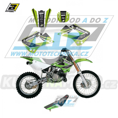 Polepy s potahem sedla (sada polepů a potah sedla Dream) - Kawasaki KX85 / 01-13 - typ polepů Dream4