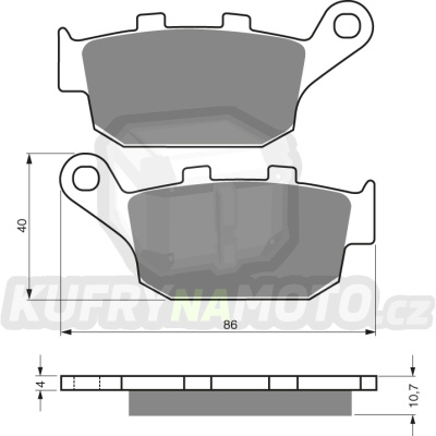 Brzdové destičky Goldfren 020 S3-GF020S3- výprodej