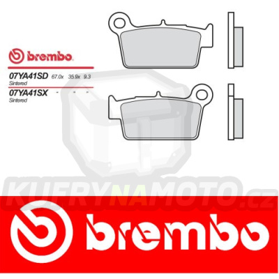 Brzdové destičky Brembo SHERCO 4.5 i SUPERMOTARD 450 r.v. Od 06 -  CC směs Zadní