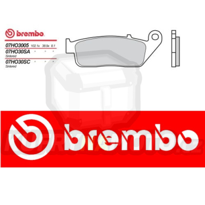 Brzdové destičky Brembo TRIUMPH BONNEVILLE AMERICA 800 r.v. Od 02 -  směs Originál Přední